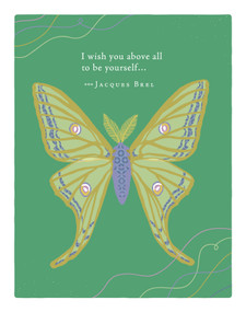 Positively Green Greeting Cards: Graduation - I wish you above all to be yourself (Pack of 6) by COMPENDIUM, 9798217468874