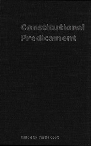 Constitutional Predicament (Canada after the Referendum of 1992) by Curtis Cook, 9780773512023