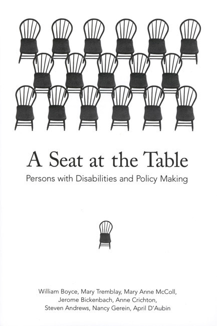 A Seat at the Table (Persons with Disabilities and Policy Making) by William F. Boyce, 9780773521810