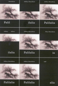 Palilalia by Jeffery Donaldson, 9780773533837