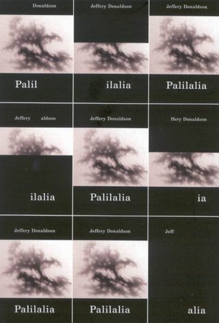 Palilalia by Jeffery Donaldson, 9780773533837