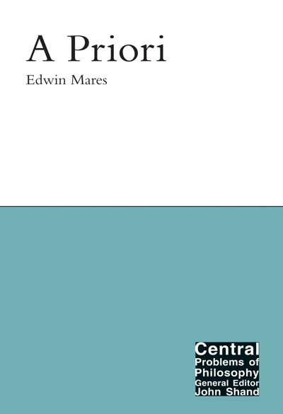 A Priori by Edwin Mares, 9780773539419