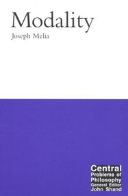 Modality by Joseph Melia, 9780773524811