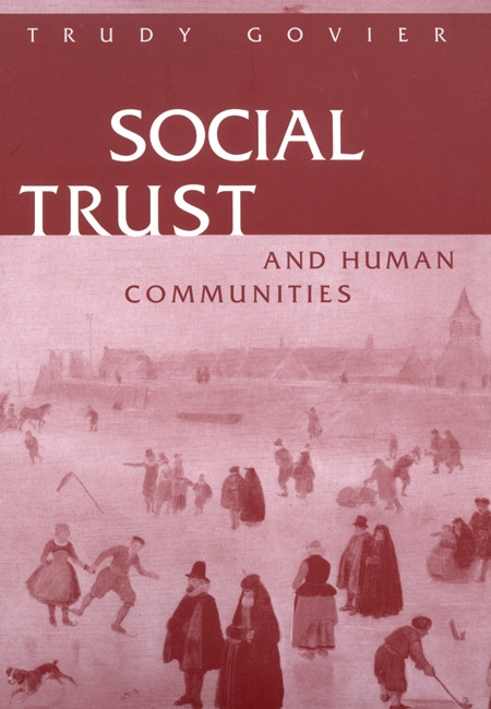 Social Trust and Human Communities by Trudy Govier, 9780773516809