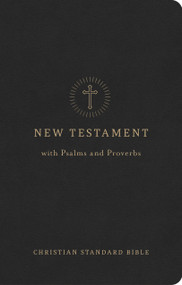 CSB Pocket New Testament with Psalms and Proverbs, Easy-to-Read Optimal Type, Black LeatherTouch by CSB Bibles by Holman, 9798384557203