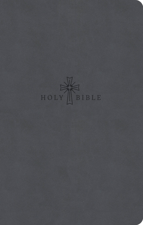 CSB Premium Gift Bible, Easy-to-Read Optimal Type, Charcoal LeatherTouch by CSB Bibles by Holman, 9798384557258