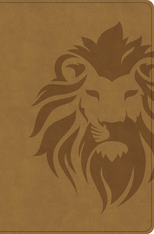 CSB One Big Story Bible, Revised & Updated, Easy-to-Read Optimal Type, Brown Lion LeatherTouch by CSB Bibles by Holman, 9798384557609