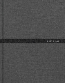 KJV Notetaking Bible, Expanded Reference Edition, Gray/Charcoal Cloth Over Board by Holman Bible Publishers, 9798384557654