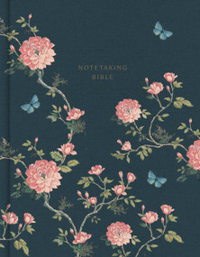 KJV Notetaking Bible, Expanded Reference Edition, Navy/Floral Cloth Over Board by Holman Bible Publishers, 9798384557661