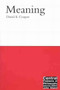 Meaning by David E. Cooper, 9780773525689