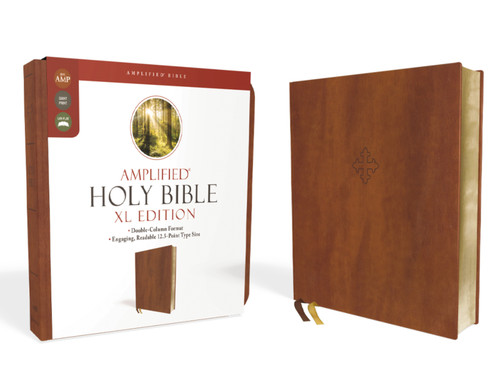 Amplified Holy Bible, XL Edition, Leathersoft, Brown by Zondervan, 9780310109426