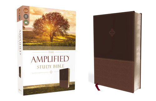 The Amplified Study Bible, Leathersoft, Brown by Zondervan, 9780310440802