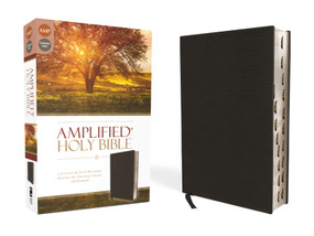 Amplified Holy Bible, Bonded Leather, Black, Thumb Indexed (Captures the Full Meaning Behind the Original Greek and Hebrew) by Zondervan, 9780310443933