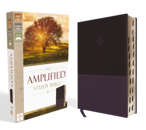 The Amplified Study Bible, Leathersoft, Purple, Thumb Indexed by Zondervan, 9780310446538