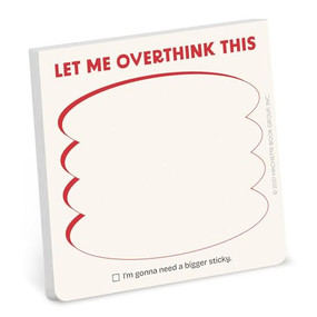 Let Me Overthink This Sticky Note by Knock Knock, 9781683497134