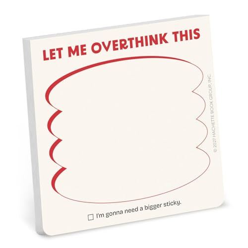 Let Me Overthink This Sticky Note by Knock Knock, 9781683497134