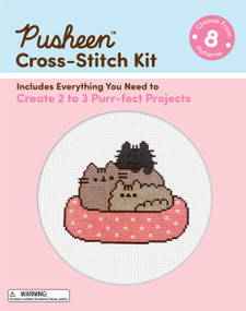 Pusheen Cross-Stitch Kit (Includes Everything You Need to Create 2 to 3 Purr-fect Projects (Choose from 8 Patterns)) by Claire Belton, Sosae Caetano, Dennis Caetano, 9798894141299