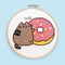 Pusheen Cross-Stitch Kit (Includes Everything You Need to Create 2 to 3 Purr-fect Projects (Choose from 8 Patterns)) by Claire Belton, Sosae Caetano, Dennis Caetano, 9798894141299