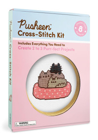 Pusheen Cross-Stitch Kit (Includes Everything You Need to Create 2 to 3 Purr-fect Projects (Choose from 8 Patterns)) by Claire Belton, Sosae Caetano, Dennis Caetano, 9798894141299