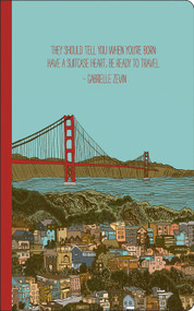 Write Now Journal: "They should tell you when you're born: have a suitcase heart, be ready to travel." -Gabrielle Zevin by COMPENDIUM, 9781935414681