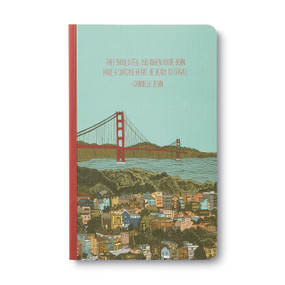 Write Now Journal: "They should tell you when you're born: have a suitcase heart, be ready to travel." -Gabrielle Zevin by COMPENDIUM, 9781935414681