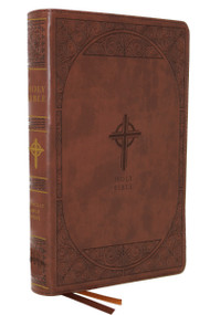 NABRE, New American Bible, Revised Edition, Catholic Bible, Large Print Edition, Leathersoft, Brown, Comfort Print (Holy Bible) by Catholic Bible Press, 9780785233923