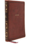 NKJV Holy Bible, Giant Print Center-Column Reference Bible, Brown Leathersoft, 72,000+ Cross References, Red Letter, Comfort Print: New King James Version by Thomas Nelson, 9780785238317