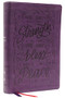 NKJV, Giant Print Center-Column Reference Bible, Verse Art Cover Collection, Leathersoft, Purple, Thumb Indexed, Red Letter, Comfort Print by Thomas Nelson, 9780785292777