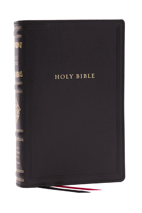 RSV Personal Size Bible with Cross References, Black Leathersoft, (Sovereign Collection) by Thomas Nelson, 9781400337897