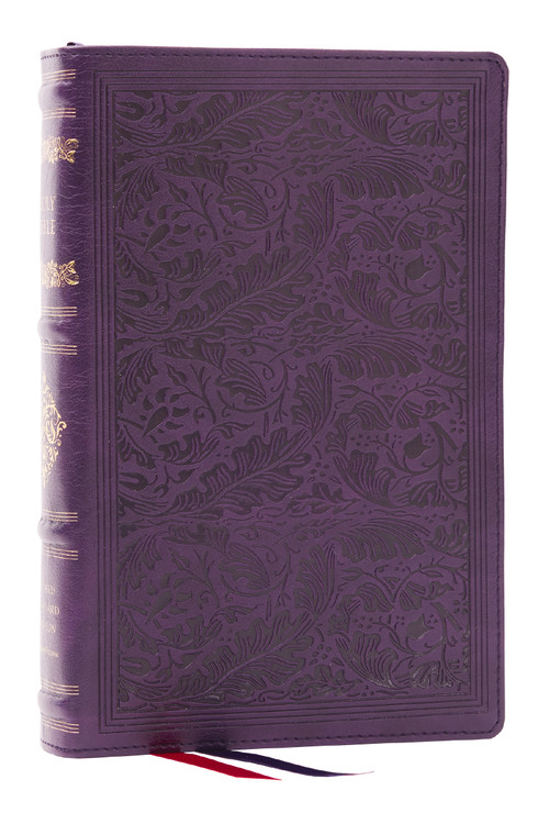 RSV Personal Size Bible with Cross References, Purple Leathersoft, (Sovereign Collection) by Thomas Nelson, 9781400337934