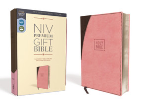 NIV, Premium Gift Bible, Leathersoft, Pink/Brown, Red Letter, Comfort Print (The Perfect Bible for Any Gift-Giving Occasion) by Zondervan, 9780310094012