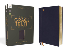 NASB, The Grace and Truth Study Bible (Trustworthy and Practical Insights), Leathersoft, Navy, Red Letter, 1995 Text, Comfort Print by R. Albert Mohler, Jr., Zondervan, 9780310447702