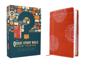 NIV, Quest Study Bible for Teens, Leathersoft, Coral, Comfort Print (The Question and Answer Bible) by Christianity Today Intl., Zondervan, 9780310457480