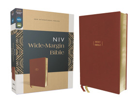 NIV, Wide Margin Bible (A Bible that Welcomes Note-Taking), Leathersoft, Brown, Red Letter, Comfort Print by Zondervan, 9780310461050