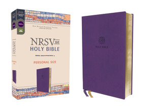 NRSVue, Holy Bible, Personal Size, Leathersoft, Purple, Comfort Print by Zondervan, 9780310461487