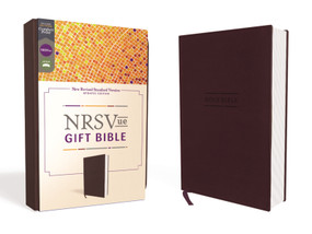 NRSVue, Gift Bible, Leathersoft, Burgundy, Comfort Print by Zondervan, 9780310461555