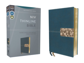 NIV, Thinline Bible, Leathersoft, Teal, Red Letter, Comfort Print by Zondervan, 9780310462088