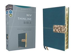 NIV, Thinline Bible, Leathersoft, Teal, Red Letter, Thumb Indexed, Comfort Print by Zondervan, 9780310462101