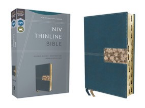 NIV, Thinline Bible, Leathersoft, Teal, Red Letter, Thumb Indexed, Comfort Print by Zondervan, 9780310462101