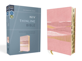 NIV, Thinline Bible, Leathersoft, Pink, Red Letter, Thumb Indexed, Comfort Print by Zondervan, 9780310462132