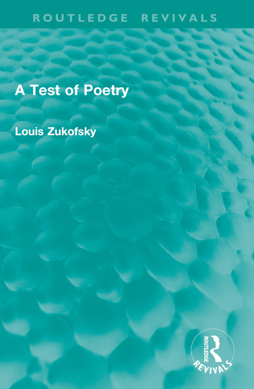 A Test of Poetry by Louis Zukofsky, 9781041015369