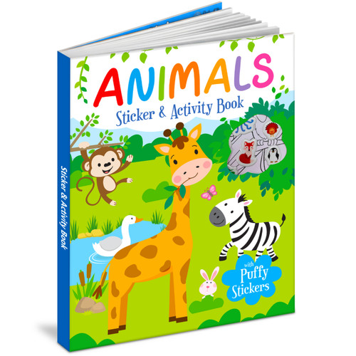 Animals Sticker & Activity Book - Puffy Stickers by Mamta Garg, 9789376899029