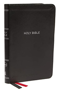 NKJV, Thinline Bible, Compact, Leathersoft, Black, Red Letter, Comfort Print (Holy Bible, New King James Version) by Thomas Nelson, 9780718075545