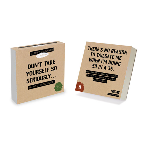 2027 Anti Affirmations/Daily Sarcasm Daily Desktop Calendar by TF Publishing, 9798889616559