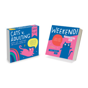 2027 Cats vs Adulting by Amy Smyth Daily Desktop Calendar by Amy Smyth, 9798889618591