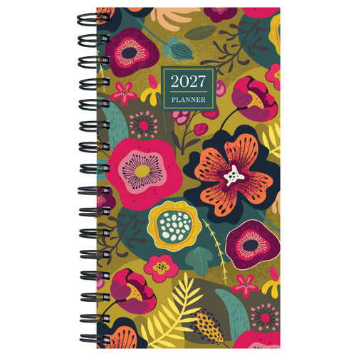 2027 Funk & Floral Small Weekly Monthly Planner by TF Publishing, 9798889618393