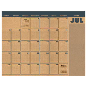 2027 Maximal Mirage Large Desk Pad Monthly Blotter Calendar by TF Publishing, 9798889617372