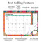 2027 Long Weekend Medium Desk Pad Monthly Blotter Calendar by TF Publishing, 9798889617419