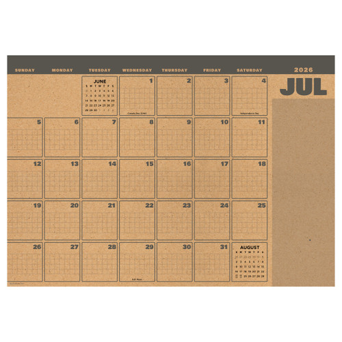 2027 Maximal Mirage Medium Desk Pad Monthly Blotter Calendar by TF Publishing, 9798889617426