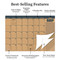 2027 Maximal Mirage Medium Desk Pad Monthly Blotter Calendar by TF Publishing, 9798889617426